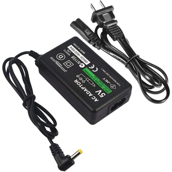 PSP Charger, AC Adapter Charger Compatible with Sony PSP 1000 2000 3000 Series Replacement PlayStation Portable Power Cord