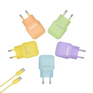 Dual Port 25W PPS USB Type C High Speed Charger for iPhone Galaxy Charger Cable Set