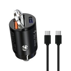 Extra Rectangle 45W ultra-high speed Dual PD USB A car charger for car charger with a ticger Jack