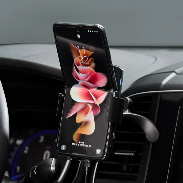 Vehicle cell phone Wireless charging cradle Vehicle cell phone Smartphone Fast charger - Image 5