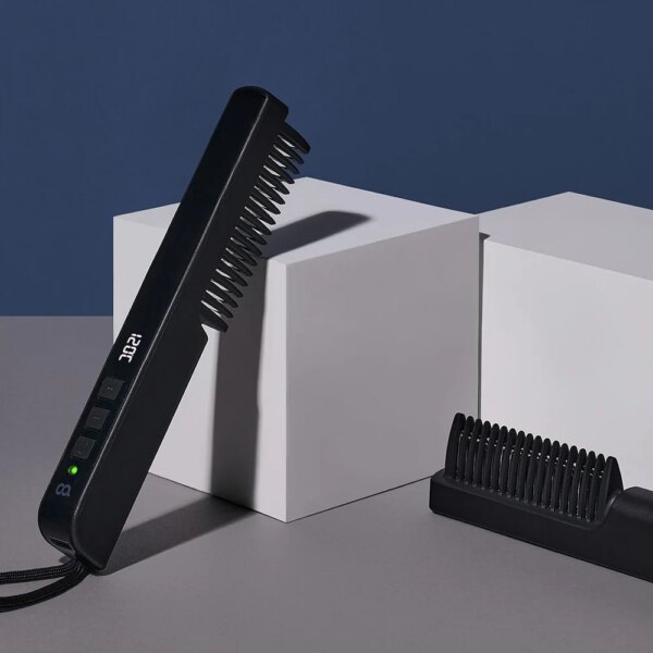 Hair straightener Mini wireless root volume comb ancient man's hair straightener comb iron - Image 6