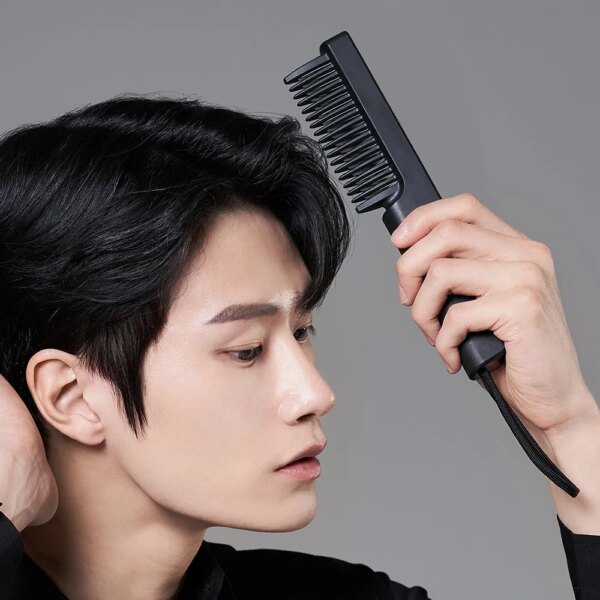 Hair straightener Mini wireless root volume comb ancient man's hair straightener comb iron