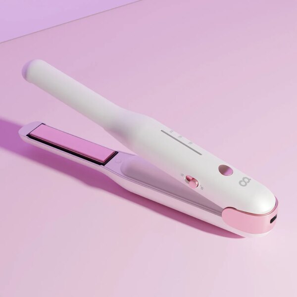 C type rechargeable mini portable root volume plate ancient hair straightener hair straightener - Image 2