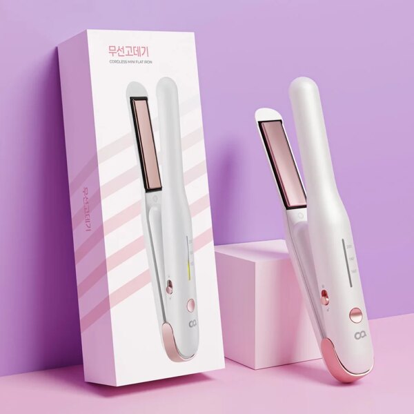 C type rechargeable mini portable root volume plate ancient hair straightener hair straightener