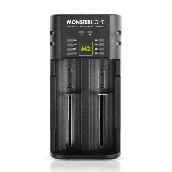 Monster Lite M2 Fortable All-In-One Lithium Ion Battery High Speed 2-Plot Charger Power Bank - Image 5