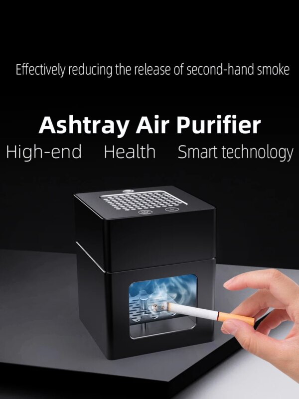 Smart Air Purification Ashtray  Purification Practical Automatic Purifier Ashtray Portable Gadgets For Car Ashtray