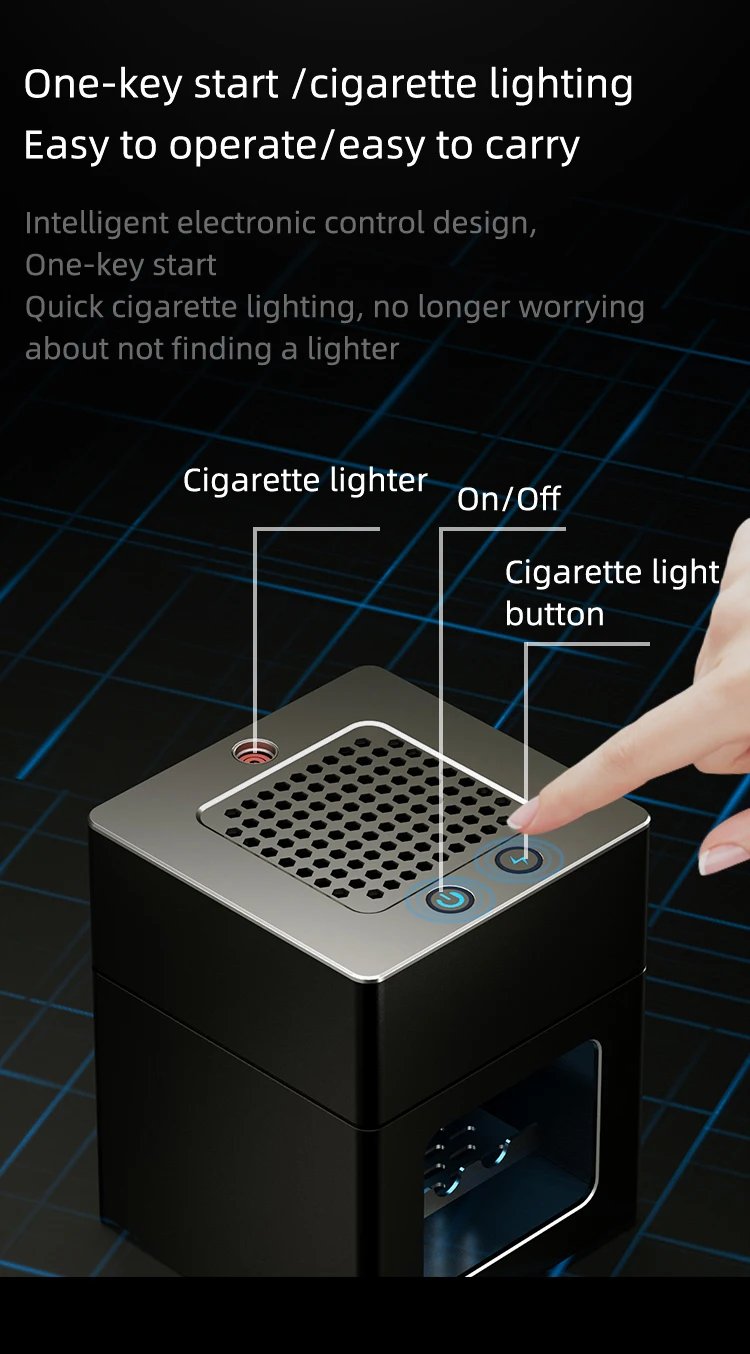 AP078 Smoke Removal Air Purification Ashtray Purification Practical Automatic Purifier Ashtray Portable Gadgets For Car Ashtray