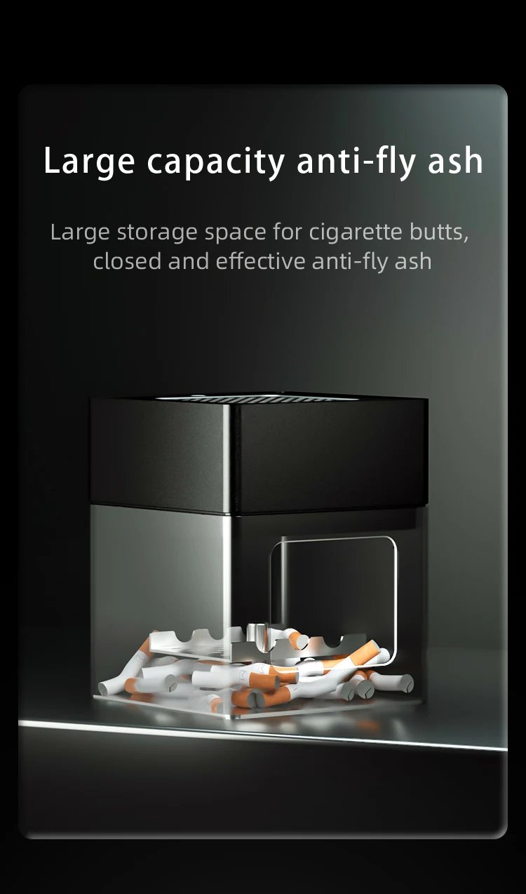 AP078 Smoke Removal Air Purification Ashtray Purification Practical Automatic Purifier Ashtray Portable Gadgets For Car Ashtray