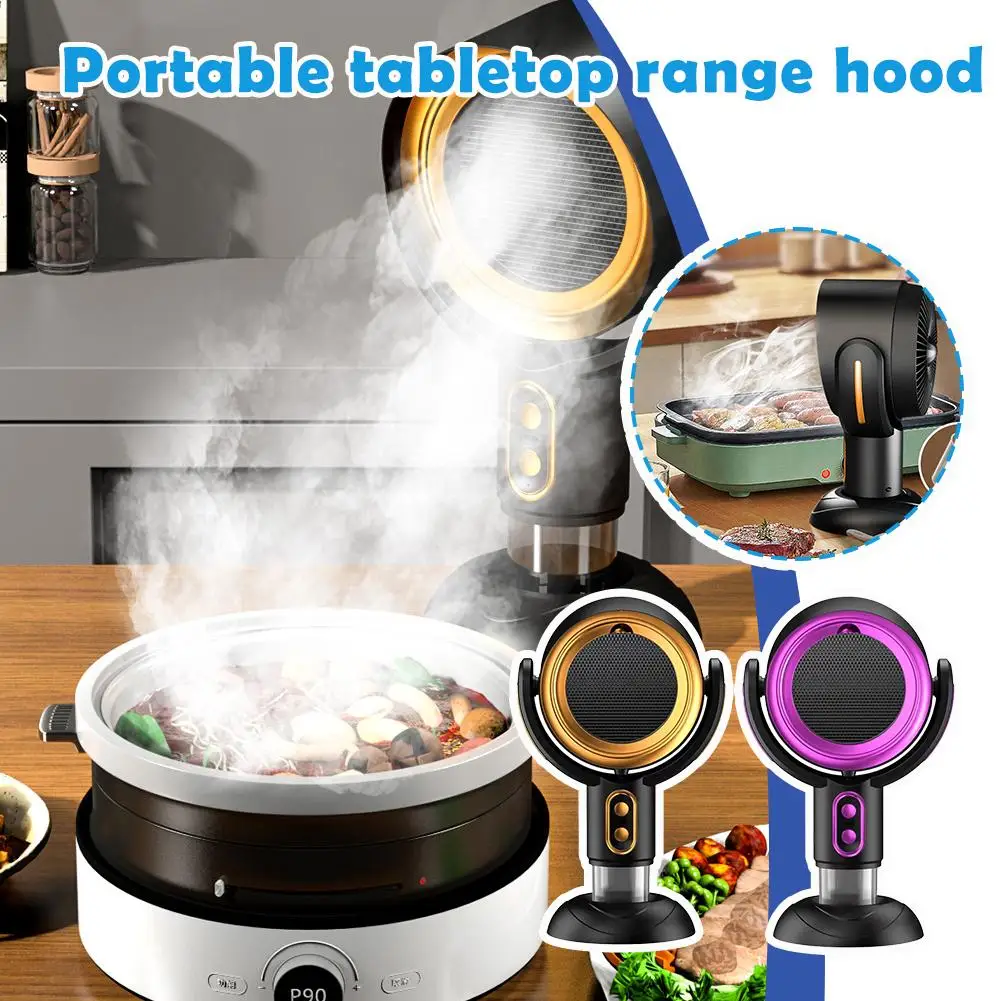 Portable Desktop Exhaust Fan Hood Domestic Hot Pot Smoking Machine Table Adjustable USB Rechargeable Home Kitchen BBQ Ventilator Portable Desktop Exhaust Fan Hood Domestic Hot Pot Smoking Machine Table Adjustable USB Rechargeable Home Kitchen BBQ Ventilator