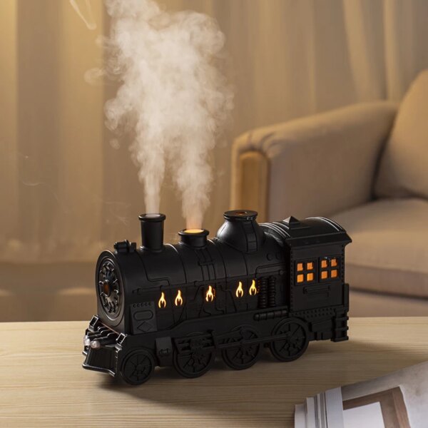 New 300ML Train Air Humidifier Ultrasonic Aromatherapy Diffuser USB Fragrance Essential Oil Aroma Difusor Smoke Ring Sprayer - Image 6