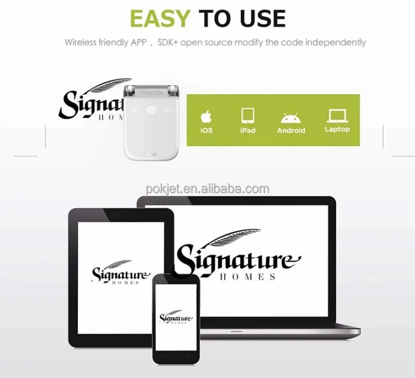 Kongten MBrush Label Printer Mobile Color Mini Handheld Printer Inkjet Wifi Usb Logo Wireless Portable Inkjet Printer