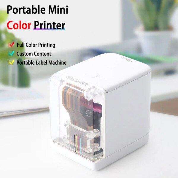 Kongten MBrush Label Printer Mobile Color Mini Handheld Printer Inkjet Wifi Usb Logo Wireless Portable Inkjet Printer