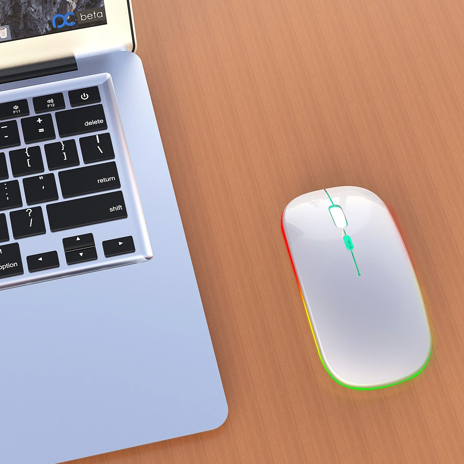 Wireless Mouse RGB Rechargeable Bluetooth Mice Wireless Computer Mause LED Backlit Ergonomic Gaming Mouse for Laptop PC Wireless Mouse RGB Rechargeable Bluetooth Mice Wireless Computer Mause LED Backlit Ergonomic Gaming Mouse for Laptop PC