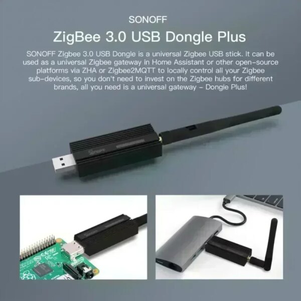 Sonoff Zigbee 3.0 Usb Dongle Plus E Wireless Zigbee Gateway USB Interface Capture EFR32MG21 Alexa Google Home Voice Control - Image 2