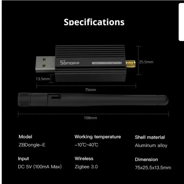 Sonoff Zigbee 3.0 Usb Dongle Plus E Wireless Zigbee Gateway USB Interface Capture EFR32MG21 Alexa Google Home Voice Control - Image 5