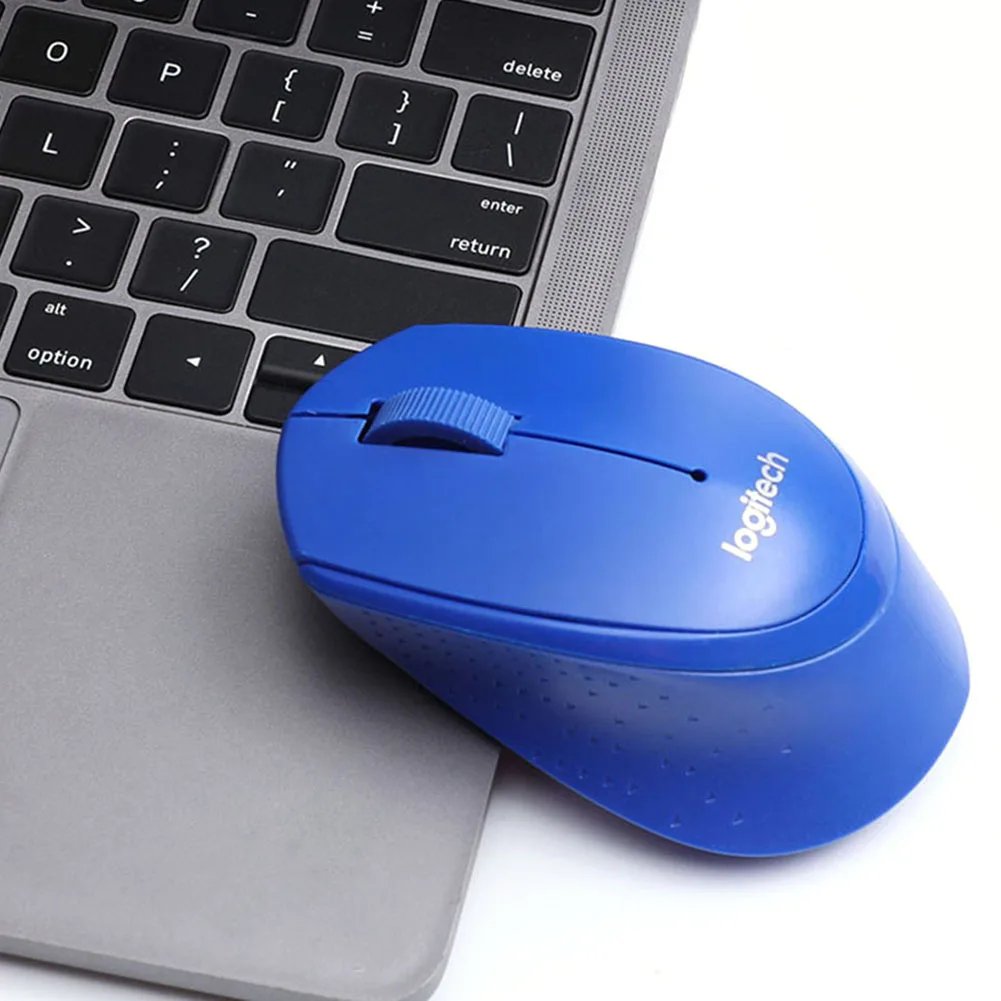 New Original Logitech M330 Mouse 2.4G 1000DPI Wireless Mouse Silent Office Computer Mice with USB Nano Receiver Use AA Batteries