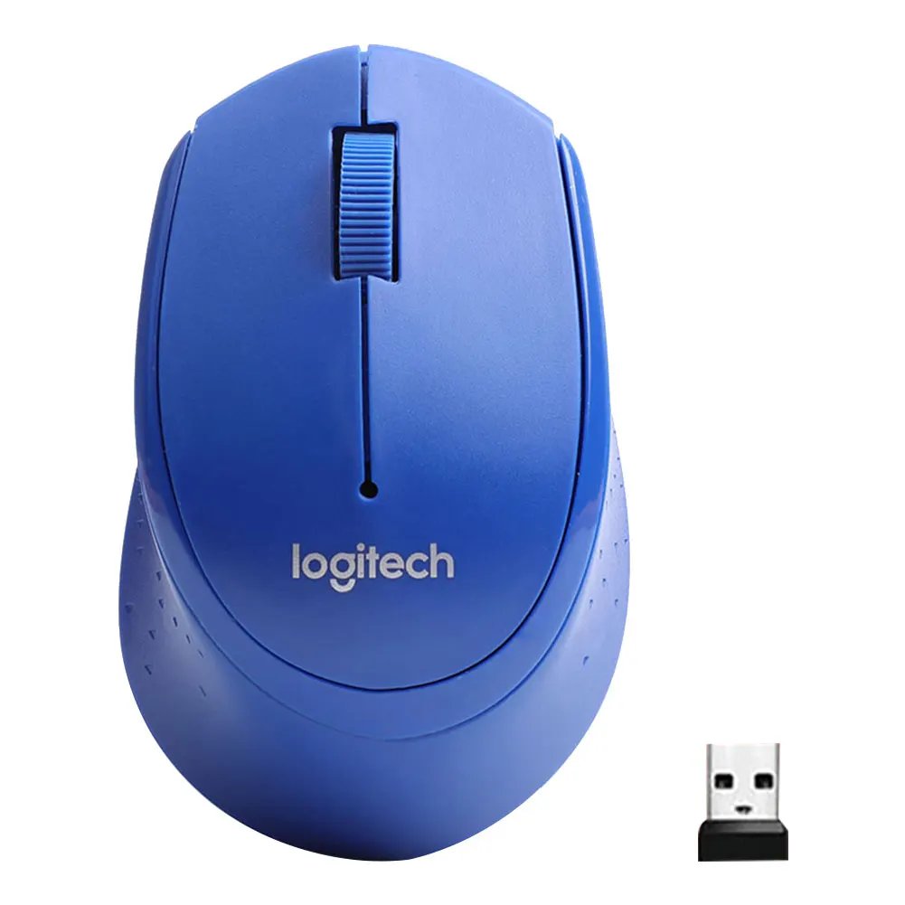 New Original Logitech M330 Mouse 2.4G 1000DPI Wireless Mouse Silent Office Computer Mice with USB Nano Receiver Use AA Batteries