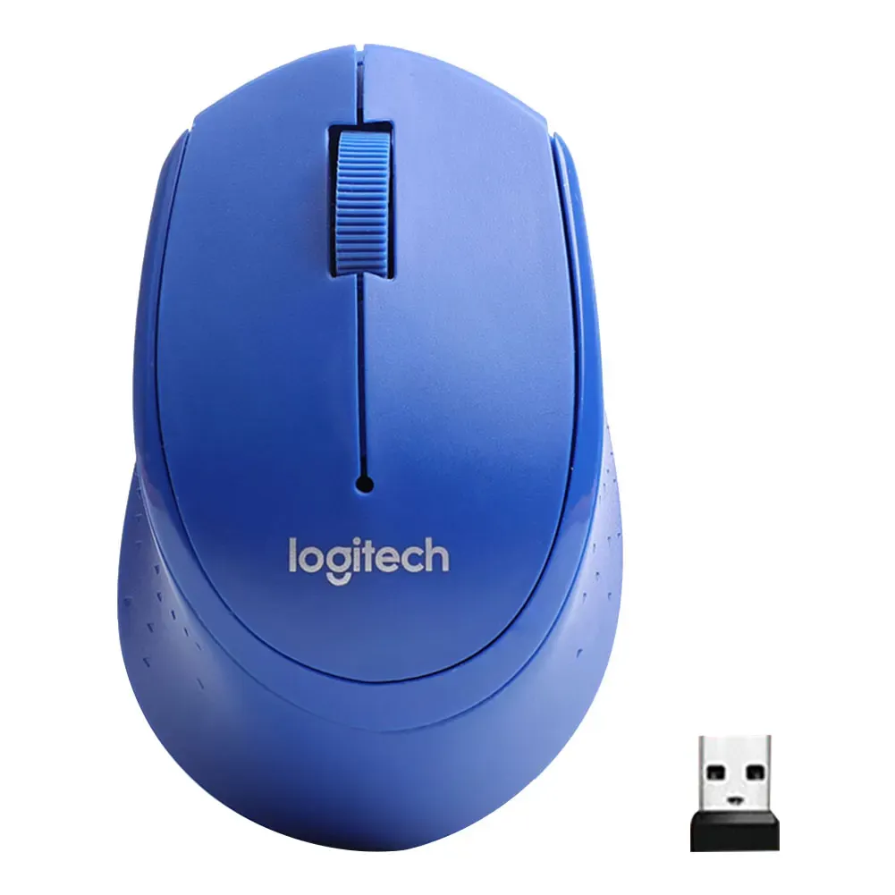 New Original Logitech M330 Mouse 2.4G 1000DPI Wireless Mouse Silent Office Computer Mice with USB Nano Receiver Use AA Batteries