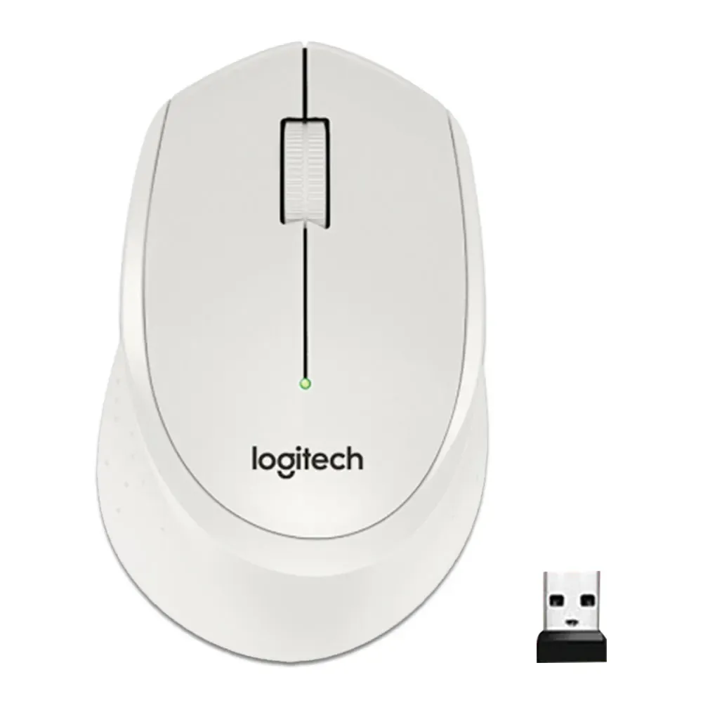 New Original Logitech M330 Mouse 2.4G 1000DPI Wireless Mouse Silent Office Computer Mice with USB Nano Receiver Use AA Batteries