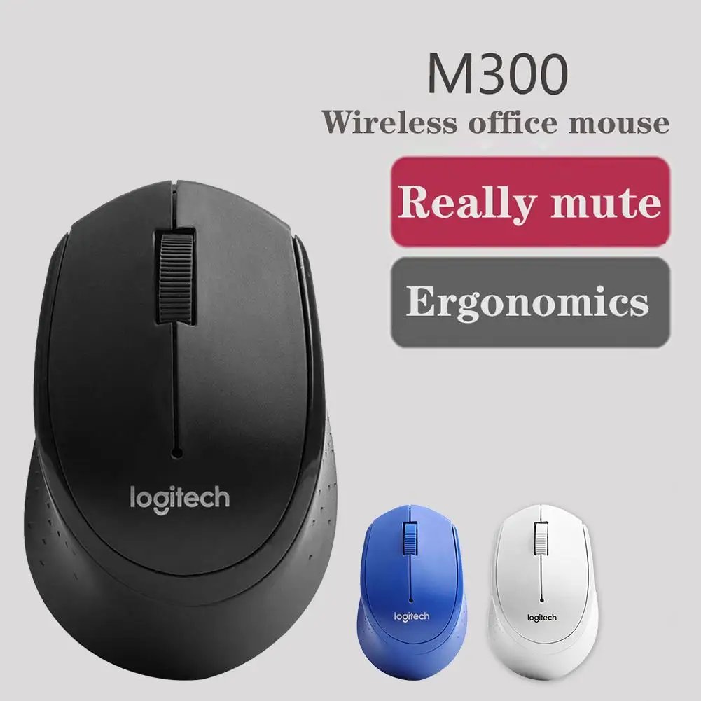 New Original Logitech M330 Mouse 2.4G 1000DPI Wireless Mouse Silent Office Computer Mice with USB Nano Receiver Use AA Batteries