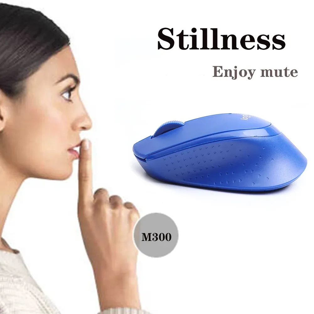 New Original Logitech M330 Mouse 2.4G 1000DPI Wireless Mouse Silent Office Computer Mice with USB Nano Receiver Use AA Batteries