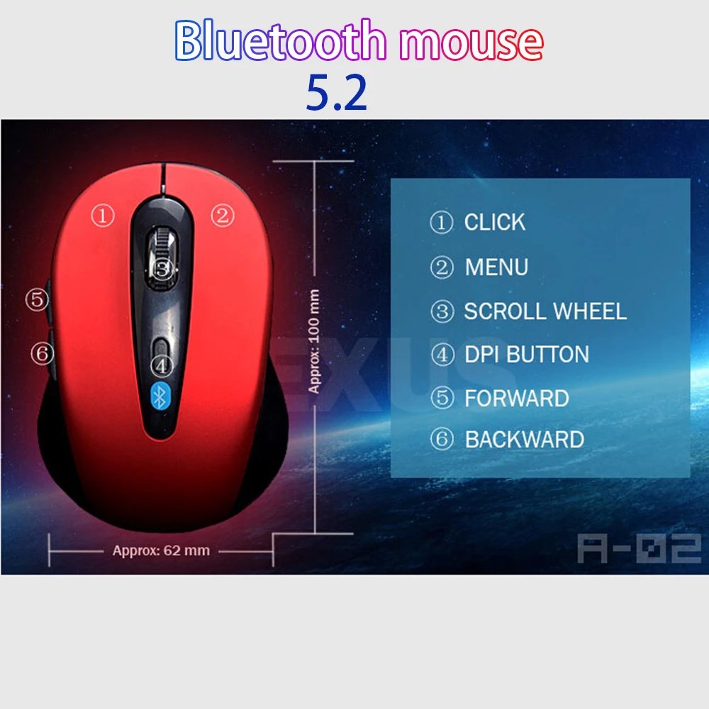 10M Wireless Bluetooth 5.2 Mouse for win7/win8 xp macbook iapd Android Tablets Computer notbook laptop accessories 0-0-12 10M Wireless Bluetooth 5.2 Mouse for win7/win8 xp macbook iapd Android Tablets Computer notbook laptop accessories 0-0-12