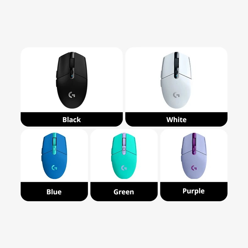 Logitech G304 Lightspeed Wireless Gaming Mouse 6 Programmable Buttons 12000DPI Battery Usb Stock RGB Wireless Mouse
