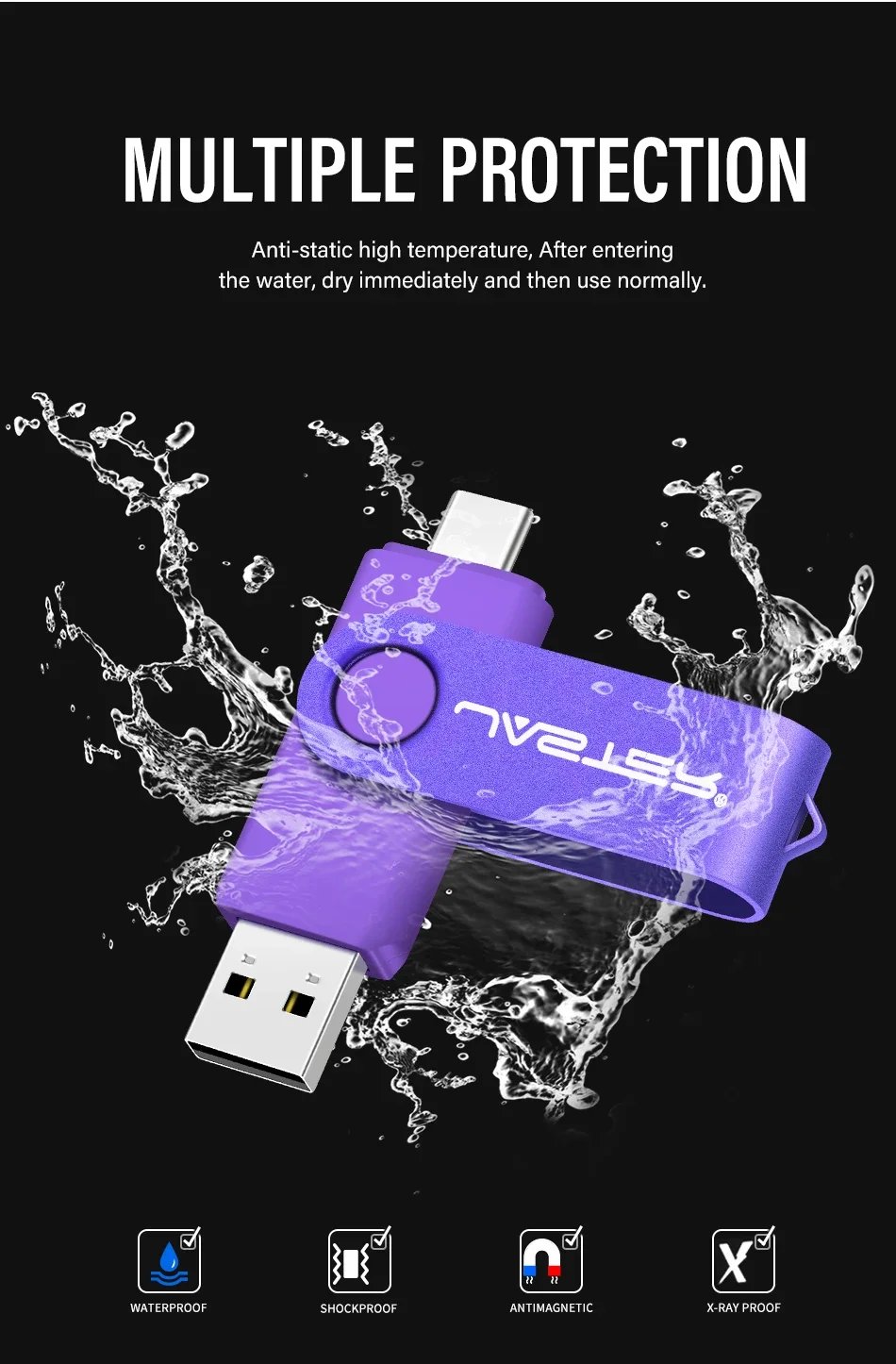 JASTER USB 3.0 flash drive 128GB otg TYPE-C Memory stick 64GB Portable Pen drive 32GB Black Pen drive 16GB 8GB 4GB White Yellow