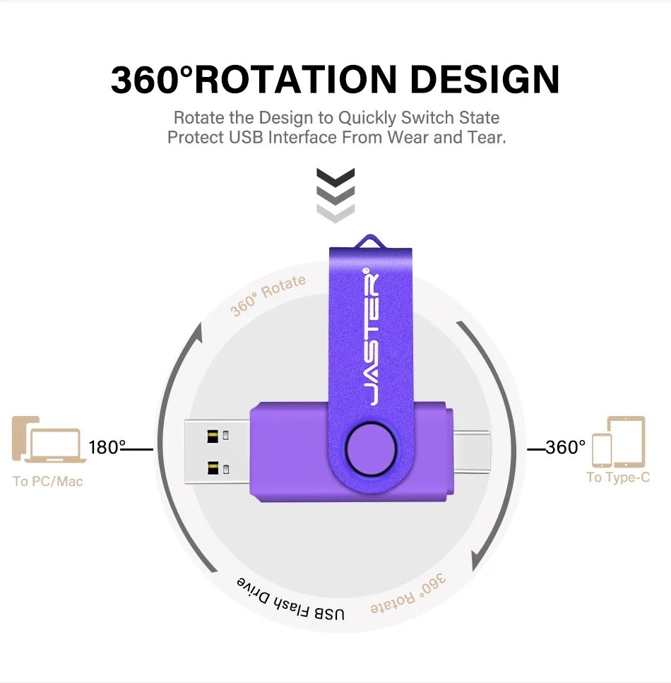 JASTER USB 3.0 flash drive 128GB otg TYPE-C Memory stick 64GB Portable Pen drive 32GB Black Pen drive 16GB 8GB 4GB White Yellow