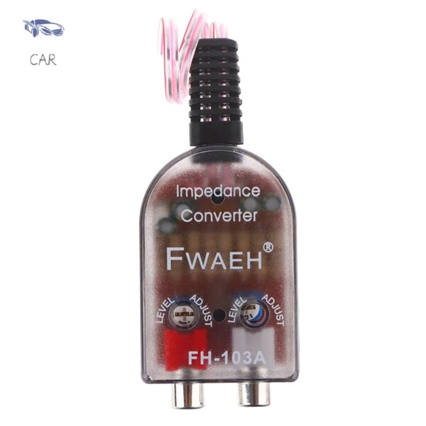 car accsesories High Level Speaker Signal To Low Level RCA  Adapter Car Accessory Audio High To Low Subwoofer Converter - Image 2