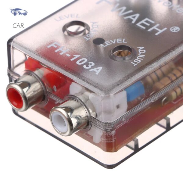 car accsesories High Level Speaker Signal To Low Level RCA  Adapter Car Accessory Audio High To Low Subwoofer Converter - Image 3