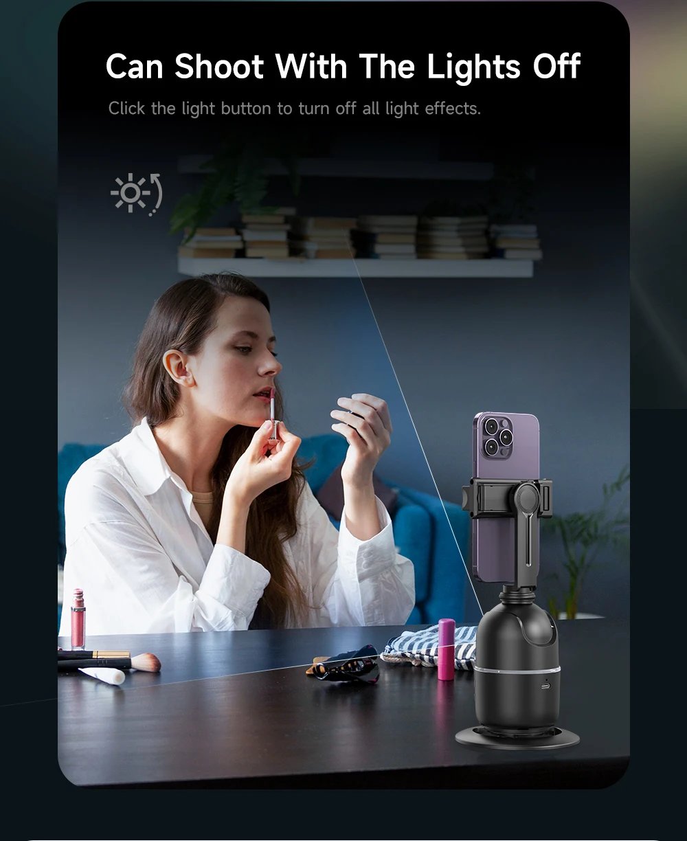 AI P03 Smart Gimbal 360° Auto Face Tracking Gimbal All-in-one Rotation For Smartphone video Vlog Stabilizer Tripod Phone Holder AI P03 Smart Gimbal 360° Auto Face Tracking Gimbal All-in-one Rotation For Smartphone video Vlog Stabilizer Tripod Phone Holder