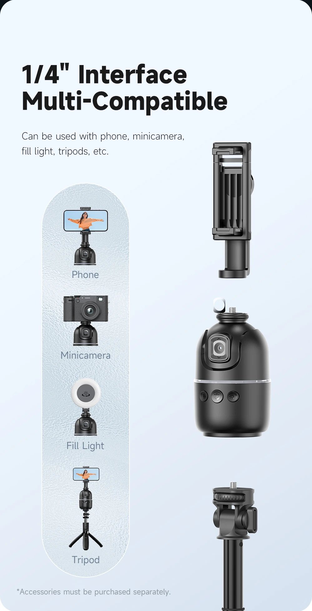 AI P03 Smart Gimbal 360° Auto Face Tracking Gimbal All-in-one Rotation For Smartphone video Vlog Stabilizer Tripod Phone Holder AI P03 Smart Gimbal 360° Auto Face Tracking Gimbal All-in-one Rotation For Smartphone video Vlog Stabilizer Tripod Phone Holder