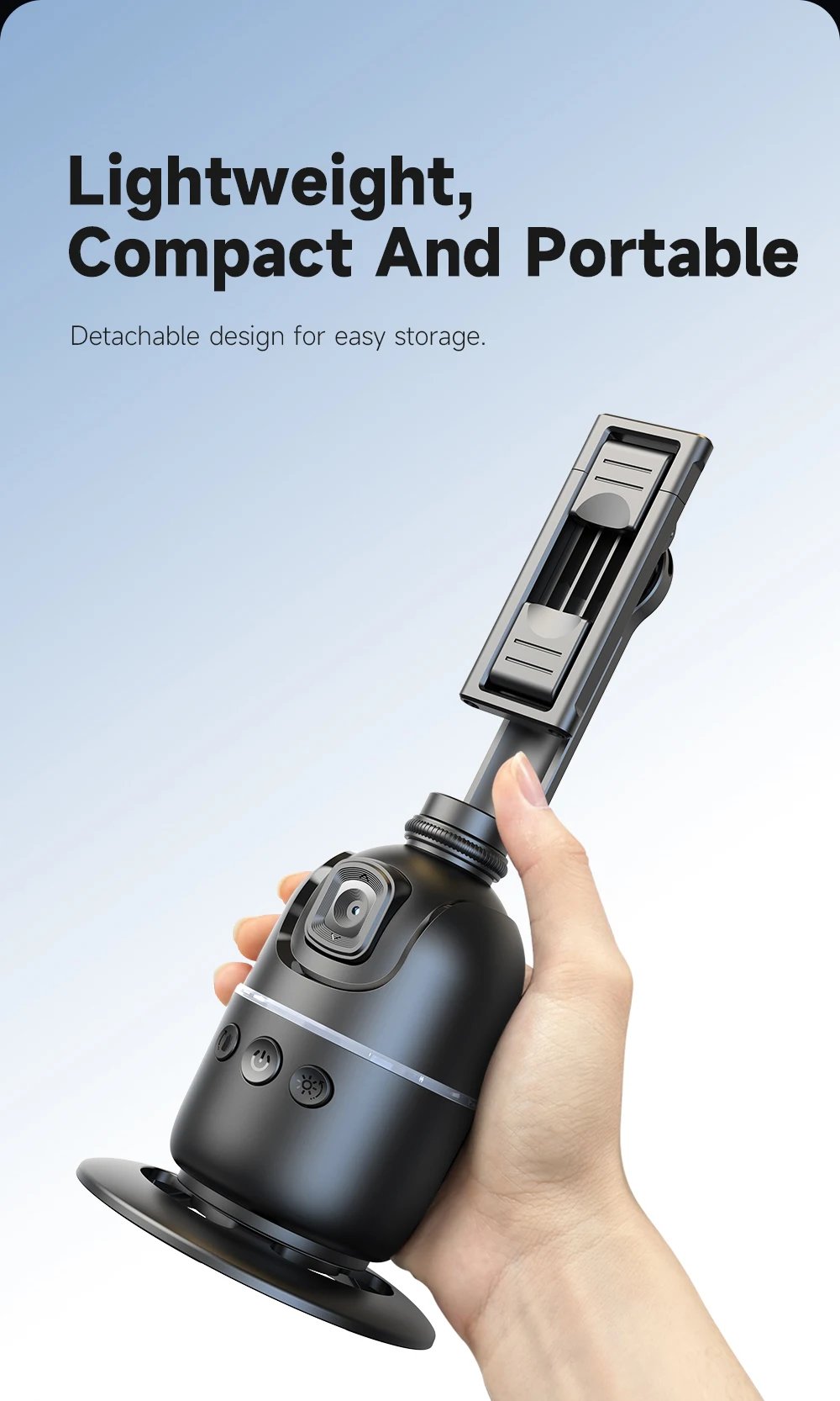 AI P03 Smart Gimbal 360° Auto Face Tracking Gimbal All-in-one Rotation For Smartphone video Vlog Stabilizer Tripod Phone Holder AI P03 Smart Gimbal 360° Auto Face Tracking Gimbal All-in-one Rotation For Smartphone video Vlog Stabilizer Tripod Phone Holder