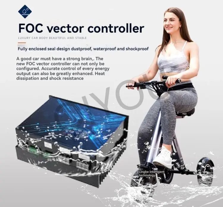 Folding Ultra-light Portable Lithium Battery Electric Tricycle Adult Elderly Women Fashion Mini Miniature Scooter