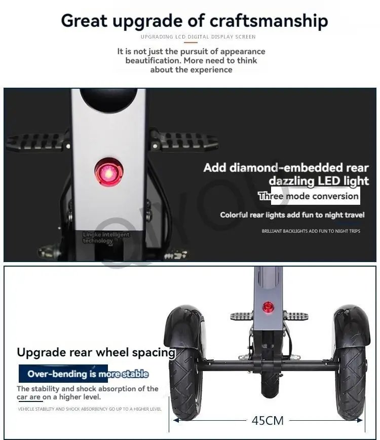Folding Ultra-light Portable Lithium Battery Electric Tricycle Adult Elderly Women Fashion Mini Miniature Scooter