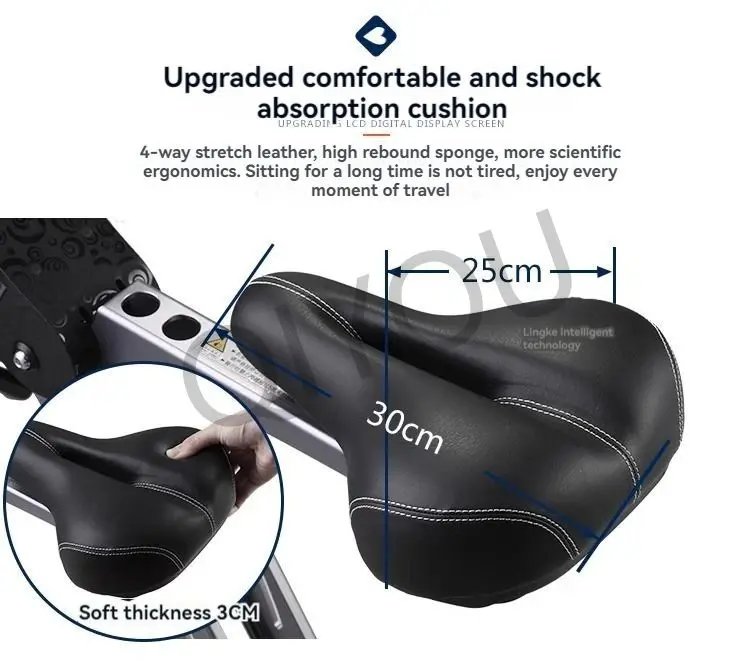 Folding Ultra-light Portable Lithium Battery Electric Tricycle Adult Elderly Women Fashion Mini Miniature Scooter