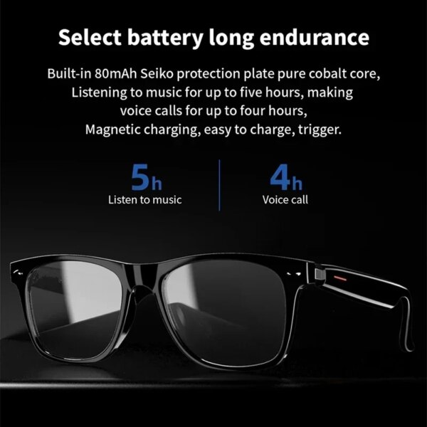 Hiwego Camera Smart Music Sunglasses Earphones Wireless Bluetooth Headset HIFI Sound Headphone Driving Glasses Hands-free Call - Image 3