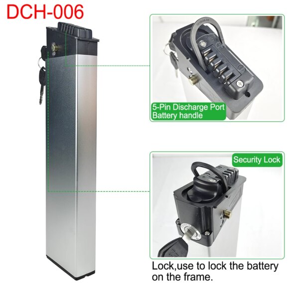 48V 52V Folding Ebike Battery DCH-006 DCH-009 10.4Ah 12.8AH 14AH 17.5Ah Built-in Electric Bike Battery for samebike LO26 20LVXD - Image 3