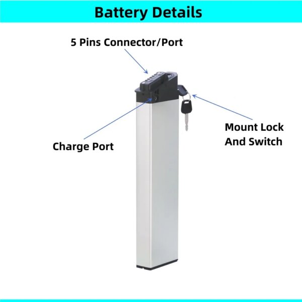 Folding Ebike Battery 48v 10Ah 10.4Ah 12Ah 13Ah 14Ah 36V 10Ah 12.5Ah 13Ah for XP 1.0 2.0 3.0 Ado A20F XE Mate City Foldable Bike - Image 2