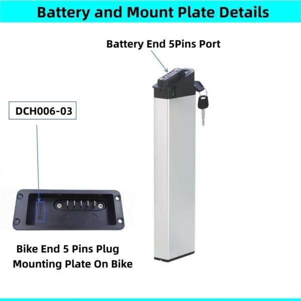 Folding Ebike Battery 48v 10Ah 10.4Ah 12Ah 13Ah 14Ah 36V 10Ah 12.5Ah 13Ah for XP 1.0 2.0 3.0 Ado A20F XE Mate City Foldable Bike - Image 4