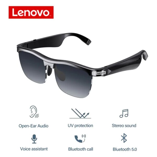 Lenovo MG10 Smart Music Sunglasses with Headphones HIFI Sound Quality Headphone Wireless BT 5.0  Driving Glasses Hands-free Call - Image 2