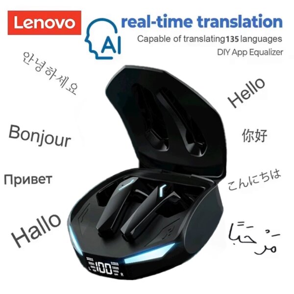 Original Lenovo GM2 Pro MAX New XT53 Bluetooth5.4 Wireless Earphones HD Call IPX4 Earbuds Low Latency Dual Mode Gaming Headset