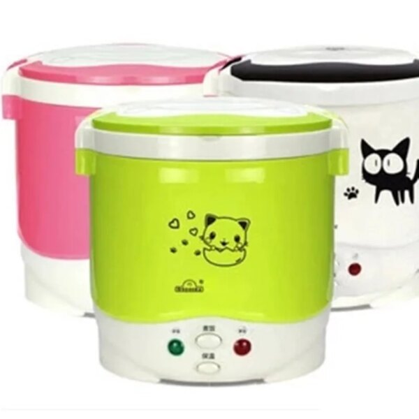 1L Electric Mini Rice Cooker MultiCookers Portable Rice Cooker Used In House 220V Or Car 12V Truck 24V Multicookings