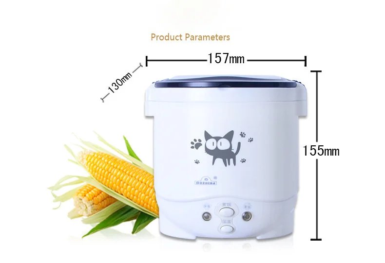 1L Electric Mini Rice Cooker MultiCookers Portable Rice Cooker Used In House 220V Or Car 12V Truck 24V Multicookings