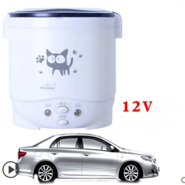 1L Electric Mini Rice Cooker MultiCookers Portable Rice Cooker Used In House 220V Or Car 12V Truck 24V Multicookings - Image 3