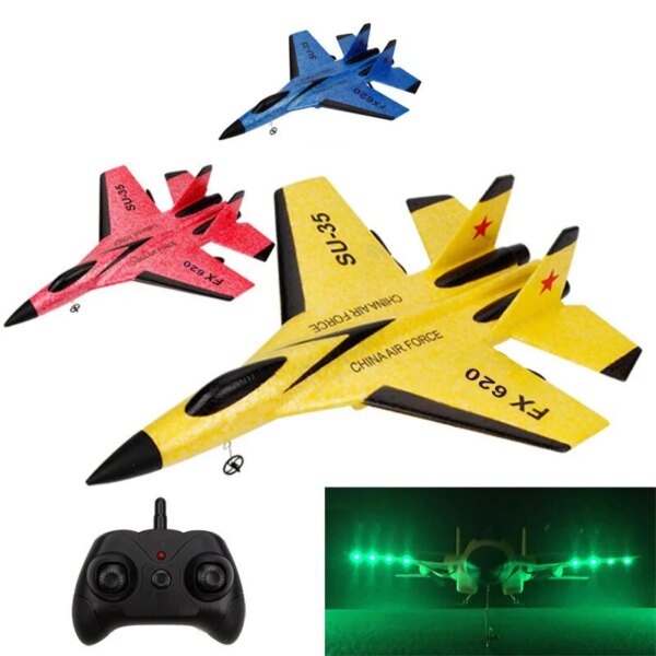 RC Plane  RC Remote Glider Wingspan SU-35 Radio Control Drones Airplanes RTF UAV Xmas Children Gift Assembled Flying Model Toys - Image 5