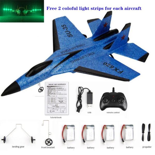 RC Plane  RC Remote Glider Wingspan SU-35 Radio Control Drones Airplanes RTF UAV Xmas Children Gift Assembled Flying Model Toys