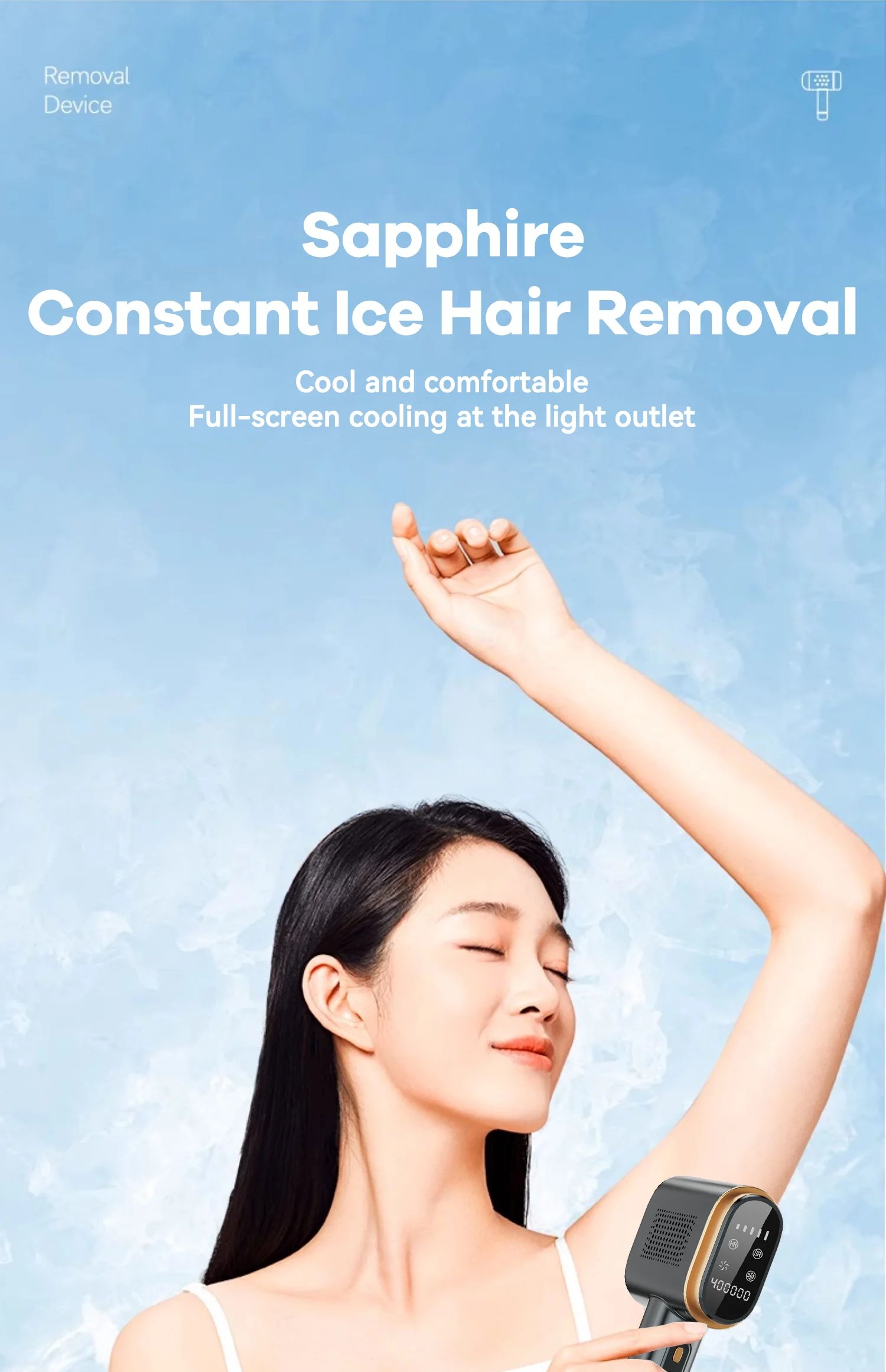 Laser Hair Removal Device for Women and Men,Hair Remover with Long-Lasting in Hair Reduction for Body&Face,Bikini and Legs