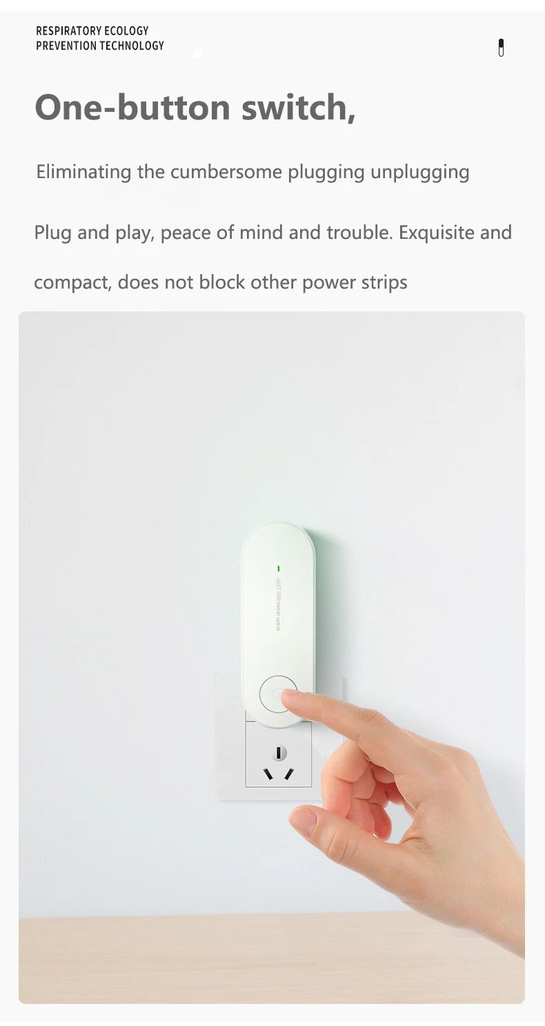 New Portable Air Purifier Anion Air Purification Air Freshener Ionizer Cleaner Dust Cigarette Smoke Remover Toilet Pet Deodor